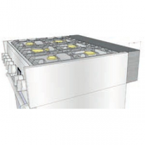 Entretoise en acier inox Genesi 10cm (cuisinière 70cm) - STEEL Réf. GA-D7-Q