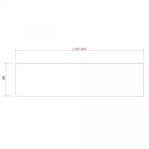 Etagère COMPAKT P.38 L. sur-mesure 140.1-160cm Chêne africain - SALGAR Réf. 25623