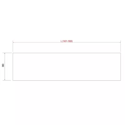 Etag�re COMPAKT P.38 L. sur-mesure 140.1-160cm Marbre blanc - SALGAR R�f. 25933