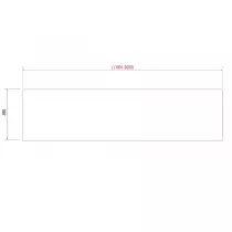 Etagère COMPAKT P.38 L. sur-mesure 180.1-200cm Chêne africain - SALGAR Réf. 25625