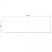Etagère COMPAKT P.38 L. sur-mesure 60-80cm Ciment - SALGAR Réf. 25945