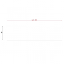 Etagère COMPAKT P.38 L. sur-mesure 80.1-100cm Chêne africain - SALGAR Réf. 25620