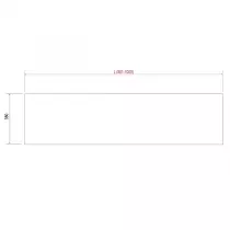 Etagère COMPAKT P.38 L. sur-mesure 80.1-100cm Havana - SALGAR Réf. 84079