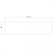 Etagère COMPAKT P.42 L. sur-mesure 100.1-120cm Havana - SALGAR Réf. 84090