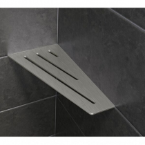 Étagère de douche d\'angle à encastrer ou à fixer (7 finitions) - O\'DESIGN Réf. HEA295