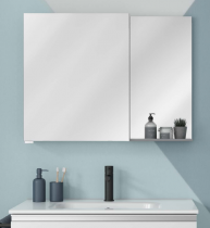 Etagère miroir Fenix 29.9x10.4x2cm Aluminium gris satiné - ROYO Réf. 126560
