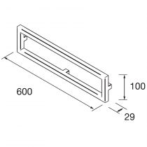 Façade LLOYD 40cm Blanc ou Noir mat (à combiner avec accessoires) - SALGAR