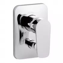 Fa&ccedil;ade mitigeur m&eacute;canique 2 sorties &agrave; encastrer Aleo Chrom&eacute; - JACOB DELAFON R&eacute;f. E98717-CP