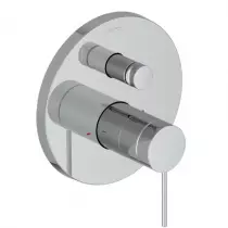 Fa&ccedil;ade mitigeur m&eacute;canique 2 sorties &agrave; encastrer M&eacute;tro Chrom&eacute; - JACOB DELAFON R&eacute;f. E78021-4A-CP