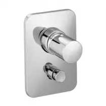 Fa&ccedil;ade mitigeur m&eacute;canique 2 sorties &agrave; encastrer Toobi Chrom&eacute; - JACOB DELAFON R&eacute;f. E98719-CP