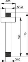 Fixation plafond 15cm Gris Orage - Ideal Standard Réf. B9446GN