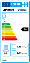 Four 90cm Classica 85l Vapor Clean A+ Inox - SMEG Réf. SFR9300X