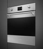 Four Classica combiné vapeur multifonction Inox anti-trace / Verre noir - SMEG Réf. SO6302S3PX