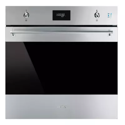 Four Classica multifonction pyrolyse  68l A+ Inox/verre Noir -SMEG Elite R�f. SOP6301S2X