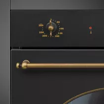 Four Coloniale 60cm pyrolyse Anthracite - SMEG R&eacute;f. SFP68C1TAO