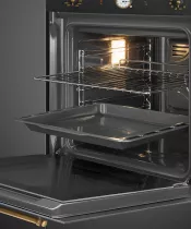 Four Coloniale 60cm pyrolyse Anthracite - SMEG R&eacute;f. SFP68C1TAO