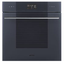 Four combiné micro-ondes Linéa Vapor clean 68l A+ Gris Neptune -SMEG Elite Réf. SO6102M2G