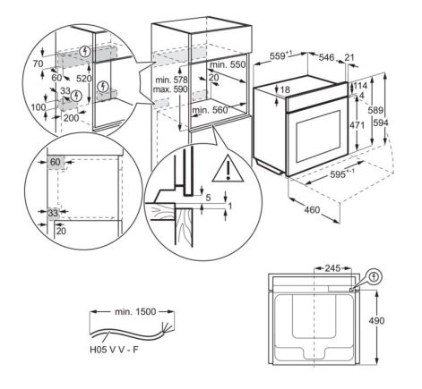 série 9000 SteamPro Four à vapeur combiné Four encastrable