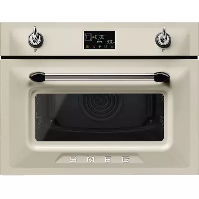 Four compact combin� Victoria Vapor Clean 40l Cr�me - SMEG R�f. SO4902M1P