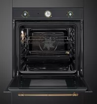 Four Cortina pyrolyse 60cm A Anthracite mat - FOUR SP&Eacute;CIAL PIZZA  - SMEG R&eacute;f. SFP67C1TAO