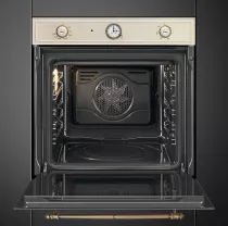 Four Cortina pyrolyse 60cm A Cr&egrave;me  - SMEG R&eacute;f. SFP67C1TPO