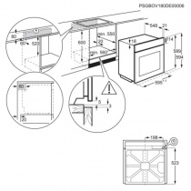 Four encastrable pyrolyse 5000 SurroundCook® A++ Inox - AEG Réf. TU5PB40SM