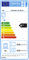 Four encastrable pyrolyse 5000 SurroundCook® A++ Inox - AEG Réf. TU5PB40SM