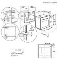 Four Encastrable Pyrolyse 7000 MealAssist A++ Noir - AEG Réf. NBE7P631AB
