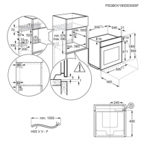 Four encastrable Pyrolyse 7000 MealAssist A++ Noir - AEG Réf. NBE7P731AB