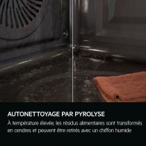 Four encastrable pyrolyse 7000 MealAssist avec SteamCrisp A++ Noir - AEG Réf. NBR7P731SB