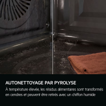 Four encastrable Pyrolyse 7000 MealAssist avec SteamCrisp A++ Noir - AEG Réf. NBR7P731ST