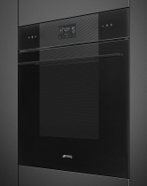 Four Linéa combiné vapeur multifonction 68l A++ Noir intense -SMEG Elite Réf. SO6102S3PB3