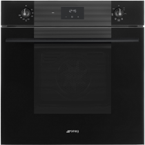 Four Linéa multifonction émail lisse 70l A Noir intense - SMEG Réf. SF6100VB3