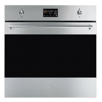 Four micro-ondes combiné Classica Vapor clean 68l Inox/verre Noir -SMEG Elite Réf. SO6302M2X