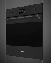 Four micro-ondes combiné Classica Vapor Clean Noir mat - SMEG Elite Réf. SO6302M2N
