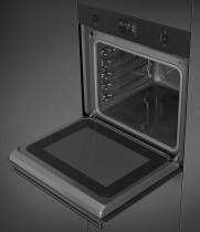 Four micro-ondes combiné Classica Vapor Clean Noir mat - SMEG Elite Réf. SO6302M2N