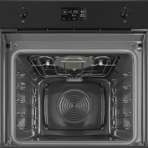 Four micro-ondes combiné Classica Vapor Clean Noir mat - SMEG Elite Réf. SO6302M2N
