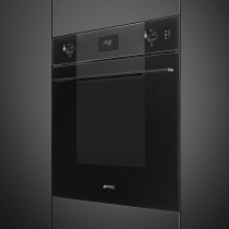 Four multifonction combiné vapeur pyrolyse Linéa A+ Noir intense - SMEG Elite Réf. SOP6101S2B3