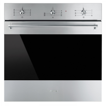 Four multifonction émail lisse Classica 70l A Inox - SMEG Réf. SF6381X