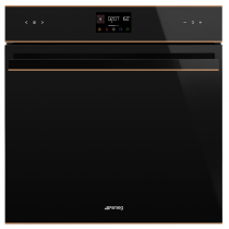 Four multifonction pyrolyse \ Dolce Stil Novo\  68l A+ Noir / Cuivre - SMEG Elite Réf. SOP6602TNR