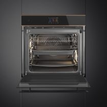 Four multifonction pyrolyse \ Dolce Stil Novo\  68l A+ Noir / Cuivre - SMEG Elite Réf. SOP6604TPNR