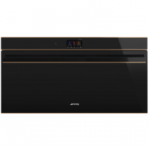 Four multifonction Pyrolyse 90cm Dolce Stil Novo 85l A+ Noir / Cuivre -SMEG Elite Réf. SFPR9604TNR