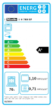 Four multifonction pyrolyse Food View 76l A+ Noir - MIELE Réf. H 7860 BP NR