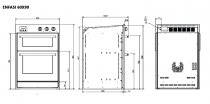 Four multifonction STEEL Enfasi 60x90cm en finition inox