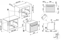 Four MUSA 60 cm Vapor Clean A Gris m&eacute;tal Brillant- SMEG Elite R&eacute;f. SF6200TS