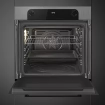 Four MUSA 60 cm Vapor Clean A Gris m&eacute;tal Brillant- SMEG Elite R&eacute;f. SF6200TS