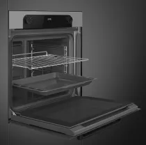 Four MUSA 60 cm Vapor Clean A Gris m&eacute;tal Brillant- SMEG Elite R&eacute;f. SF6200TS