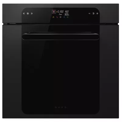 Four MUSA 60cm Combin� vapeur pyrolyse Noir Brillant - SMEG Elite R�f. SOP6202S2PB