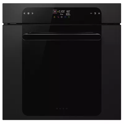 Four MUSA 60cm combin� Vapor Clean A+ Noir Brillant- SMEG Elite R�f. SO6202S3PB