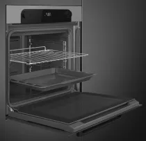 Four MUSA 60cm pyrolyse A+ Gris m&eacute;tal Brillant - SMEG Elite R&eacute;f. SFP6201TS